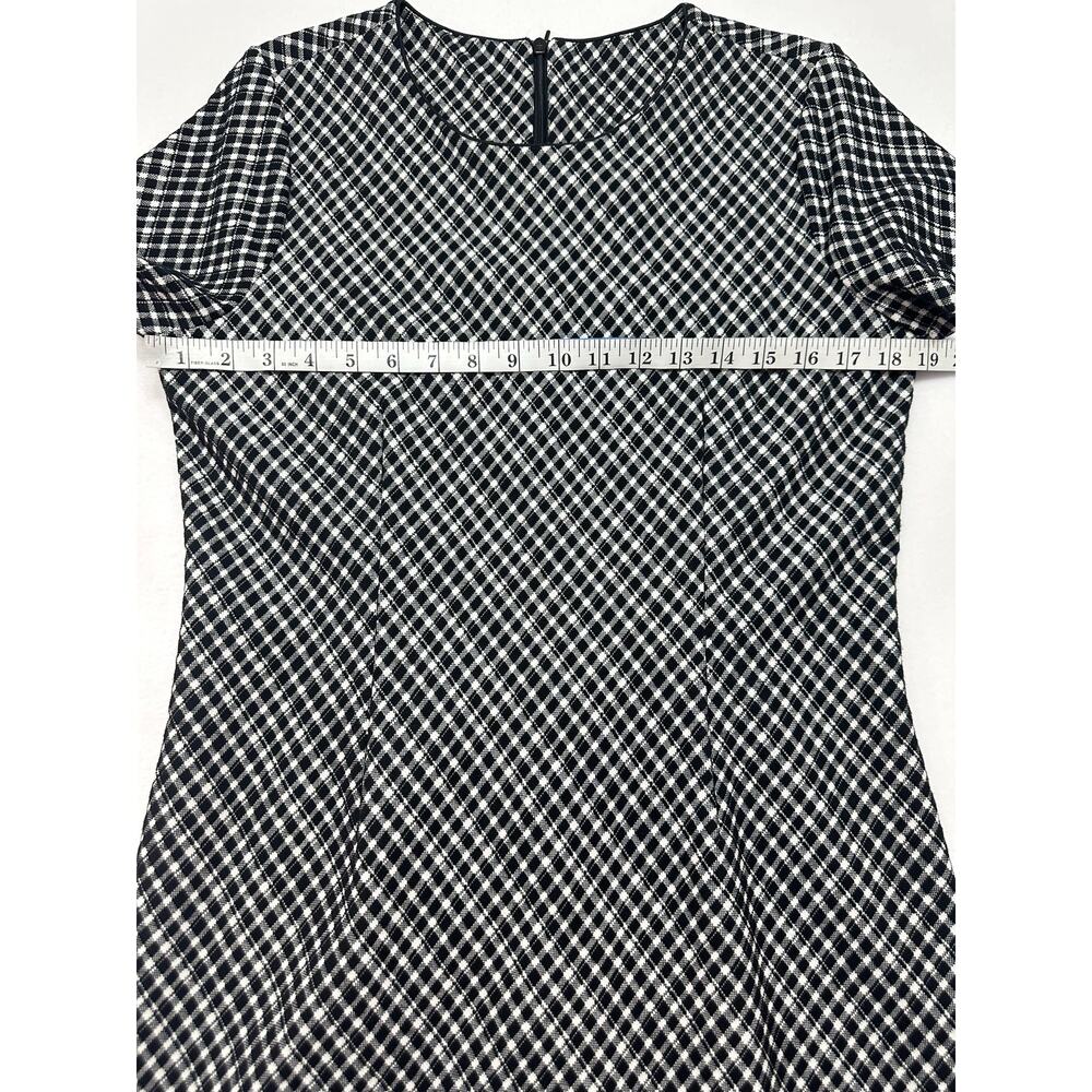 NWT SPANX Ponte Jacquard Plaid Mini Dress Black and White Size Medium - Picture 10 of 12